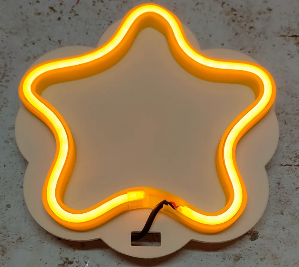 Neon Christmas Star By Car cter Maker MakerWorld neon-christmas-star-by-car-cter-maker-makerworld