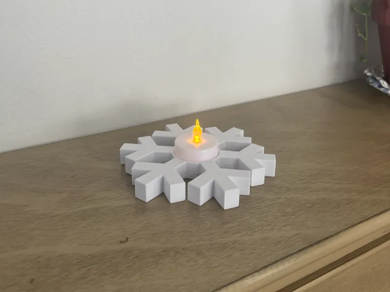 Snowflake Tealight Holder