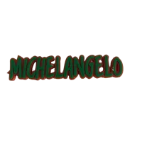 Michelangelo Nameplate