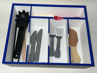 Toy Kitchen Cutlery Tray Organiser