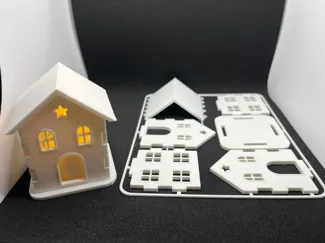 Weihnachts Haus Kit Card