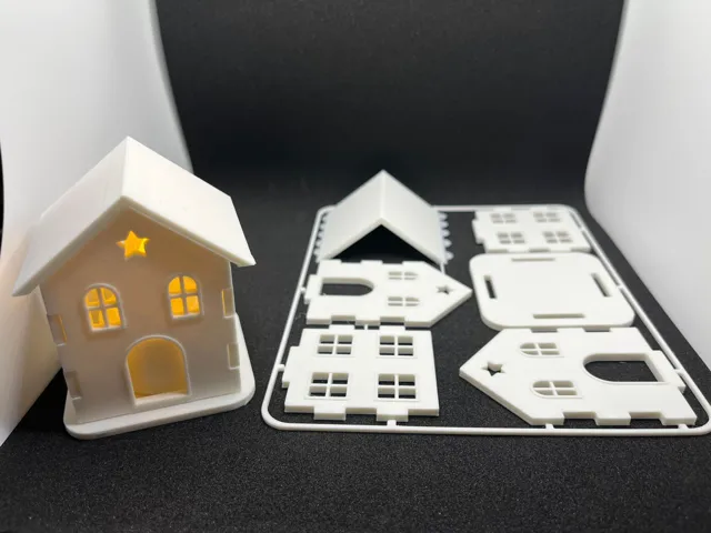 Weihnachts Haus Kit Card