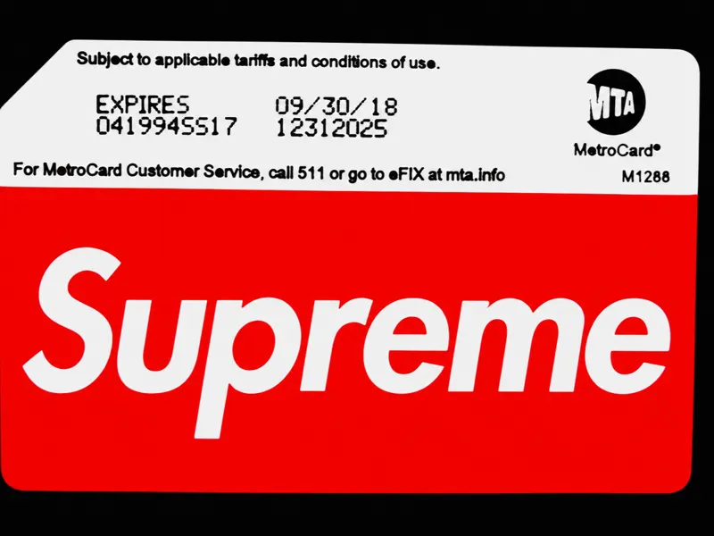 Supreme MetroCard Lightbox