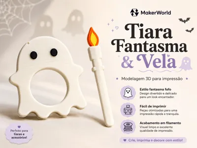Ghost-style hair clip