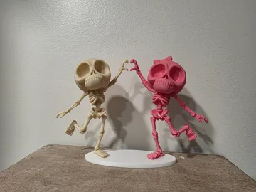 Adorno temático: "Chill" Skeleton - Heart Hands V2 <3 <3 — vista de referencia 4