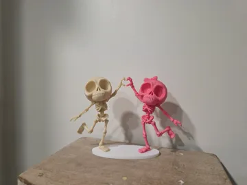 Adorno temático: "Chill" Skeleton - Heart Hands V2 <3 <3 — vista de referencia 3