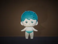 蓝色裤衩小公仔