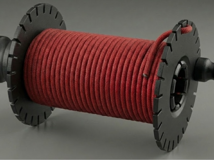 Hand-Crank Line Winder (Snap-Fit Spool) max 2.5 mm