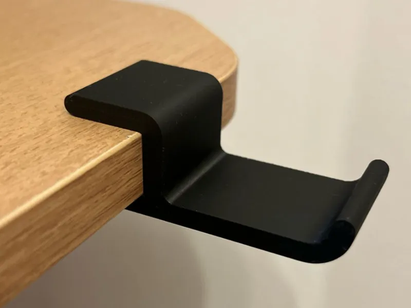 Headset hook holder for table montage