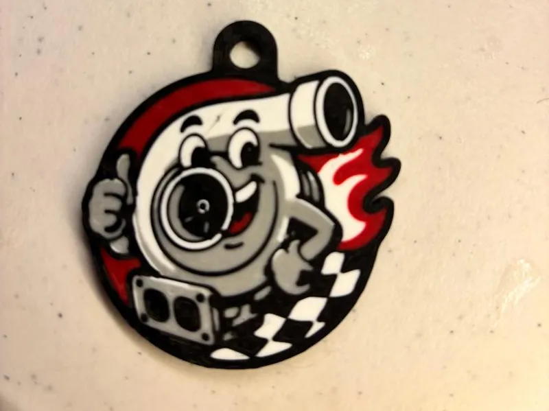 Happy Turbo Keychain