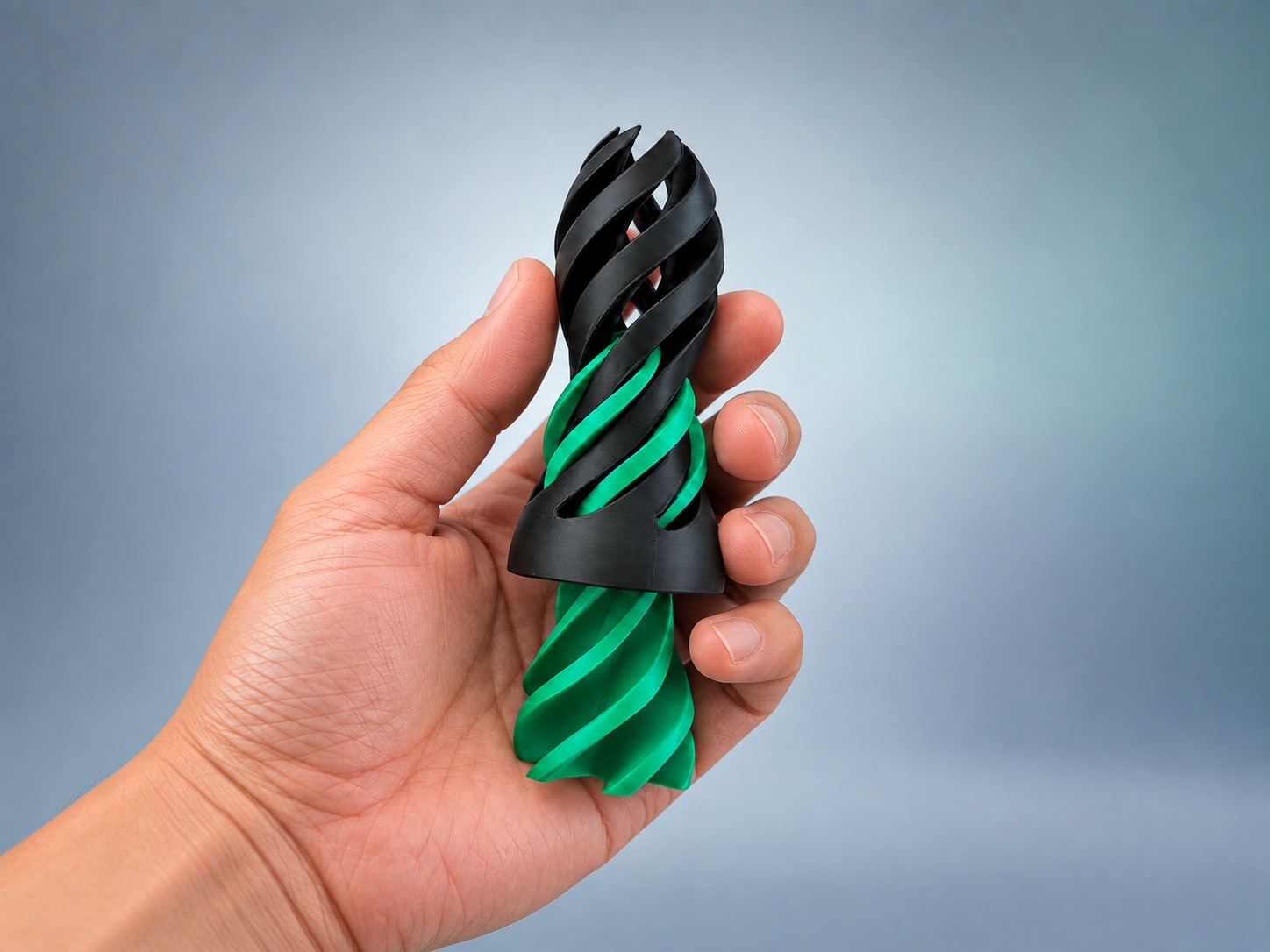 Spiral Flow – Helix Passthrough Fidget 3D model