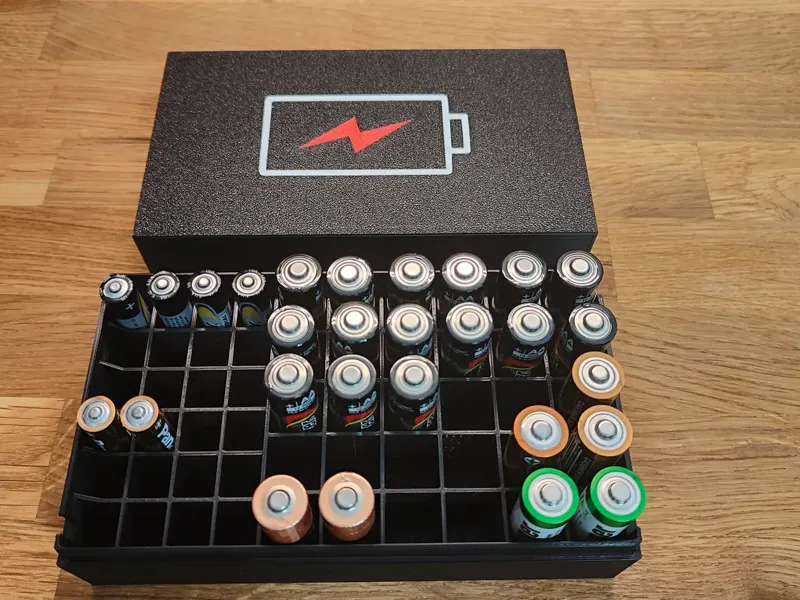 AA and AAA battery box