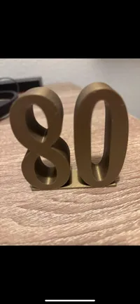 Chiffres anniversaire 40, 50, 60, 70 et 80 ans — photo 2
