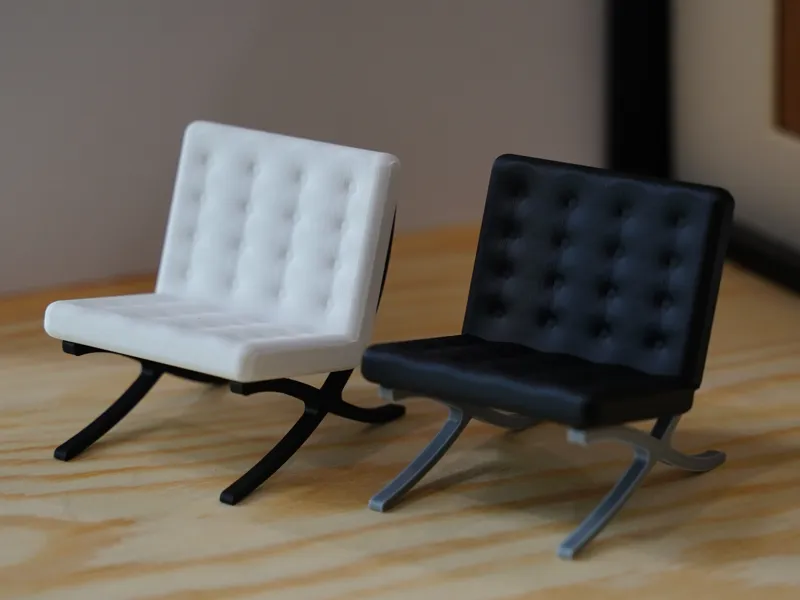 Mini Lounge Chair Inspired by Barcelona Chair