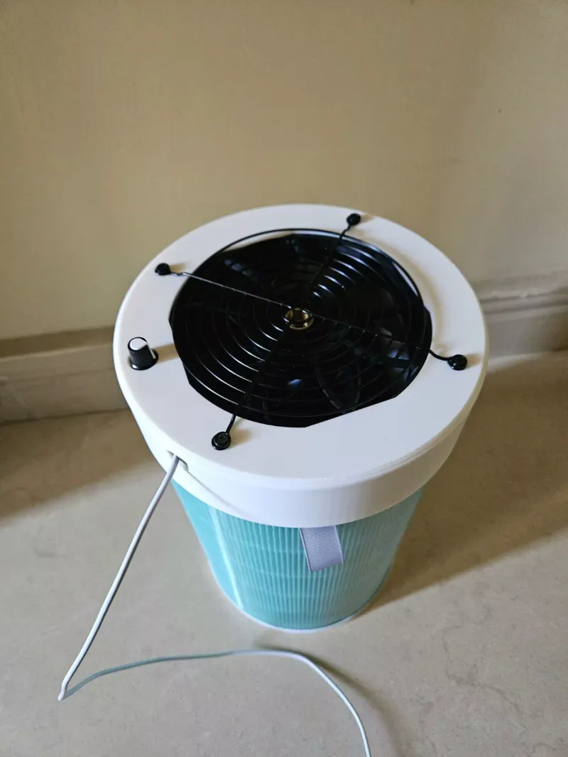小米空气净化器滤芯12/14cm风扇适配器转接环带调速器 Xiaomi air purifier