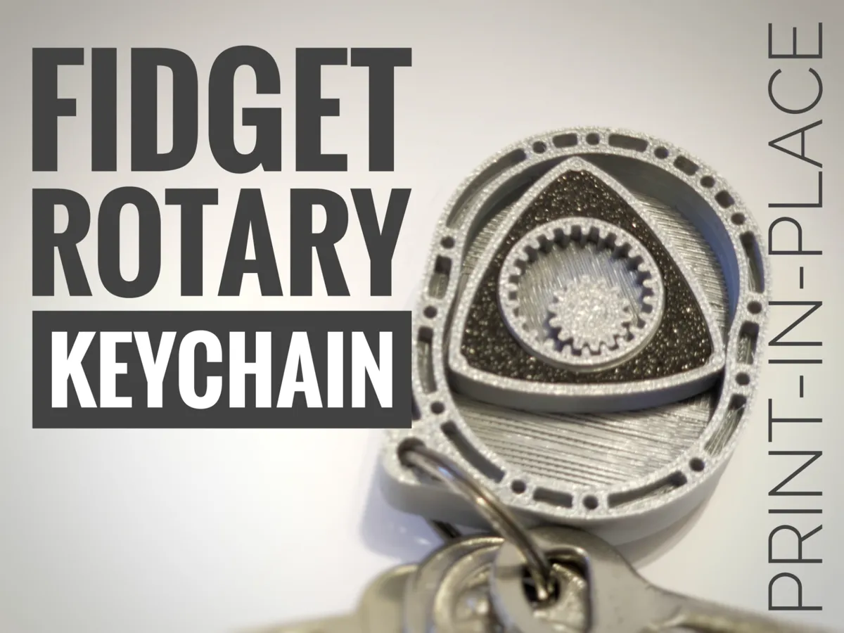 Rotary Engine Fidget Keychain by DjangoCashflow MakerWorld: Download Free 3D Models - 3D model önizlemesi