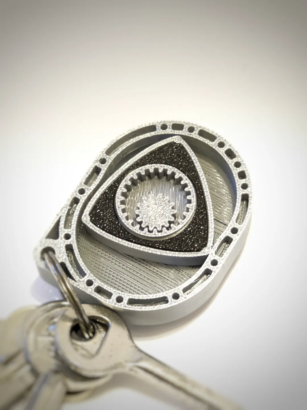 Rotary Engine Fidget Keychain view 3