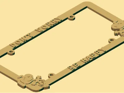 4 PIECE LICENCE PLATE BORDER