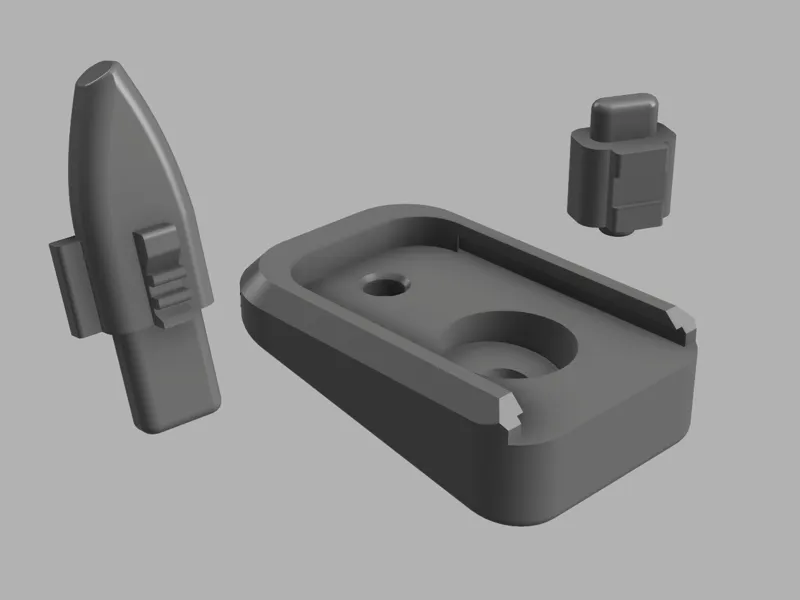 Basic magazine parts for Modify PP-2K Airsoft GBBR