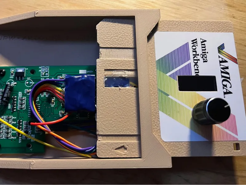 Amiga A1200 Gotek Mount w/ "Floppy" Interface