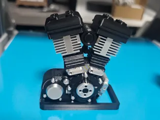 A1 / A1 mini 노즐 보관 홀더 (AMS 사용) 바이크 엔진 디자인