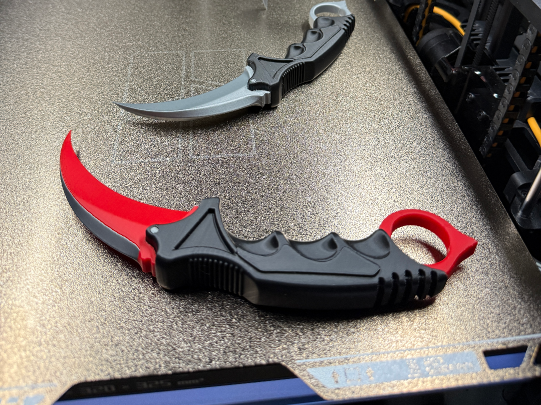 CS2 Inspired Karambit Knife 3 Color One Piece H2C