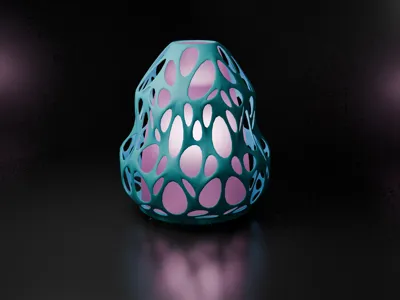 Voronoi LED Table Lamp Shade – Wemos D1 Mini