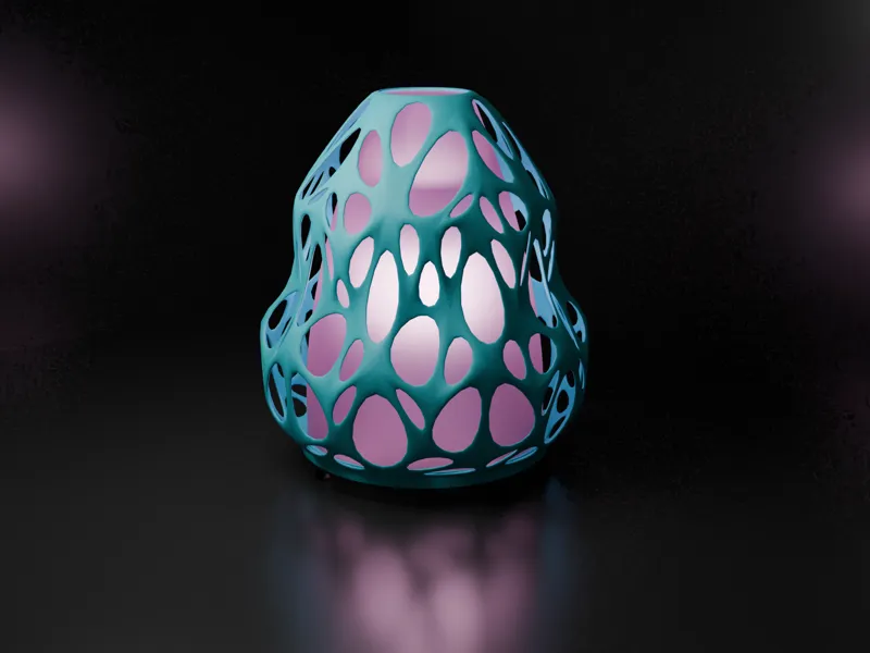 Voronoi LED Table Lamp Shade – Wemos D1 Mini