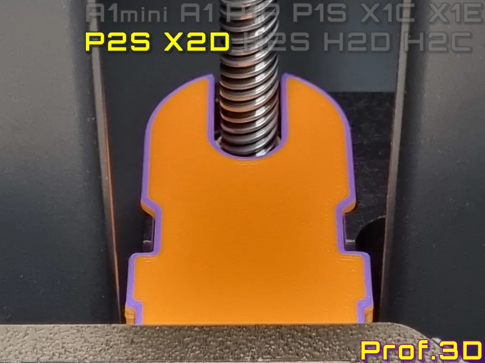 X2D And P2S Z-Axis Back Dust Cover⧸ Precise Fit - Free 3D Print