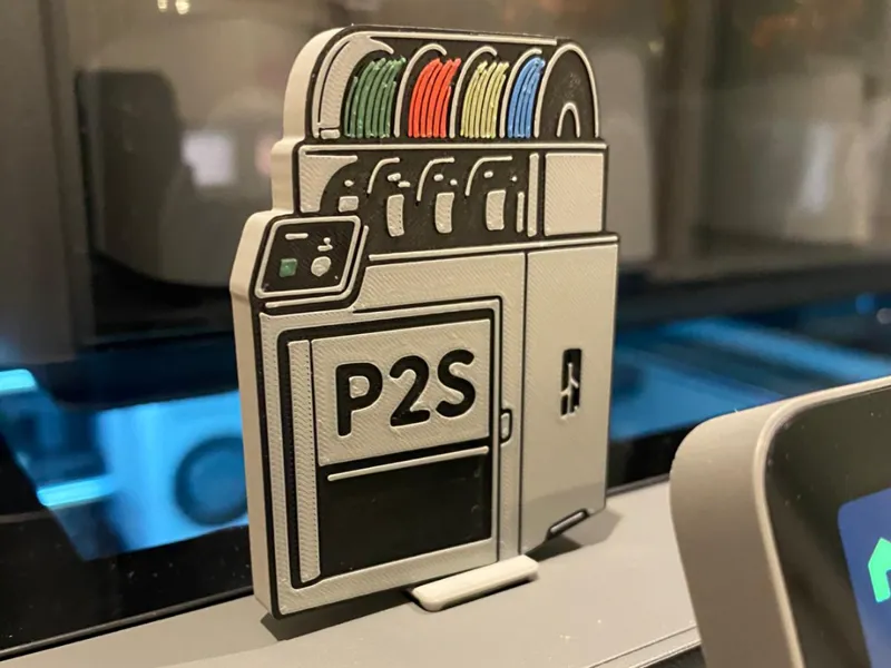 P2S 2D Decoration & USB Dust Cover – AMS Ready