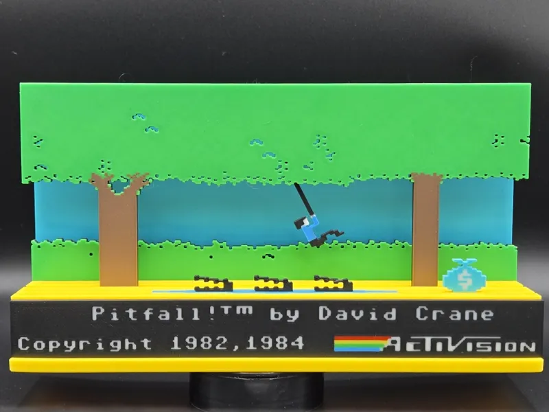 Pitfall Pixel Art Diorama