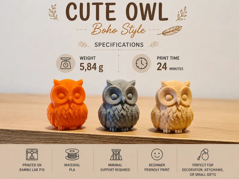 Cute Owl – Boho Style