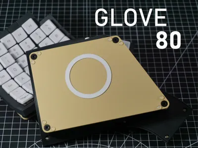 Flat Mounting Plate for Glove80