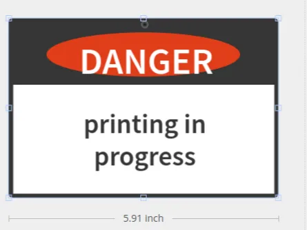 Danger sign