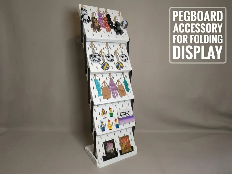 Pegboard Shelf Upgrade for 5-Level Folding Display