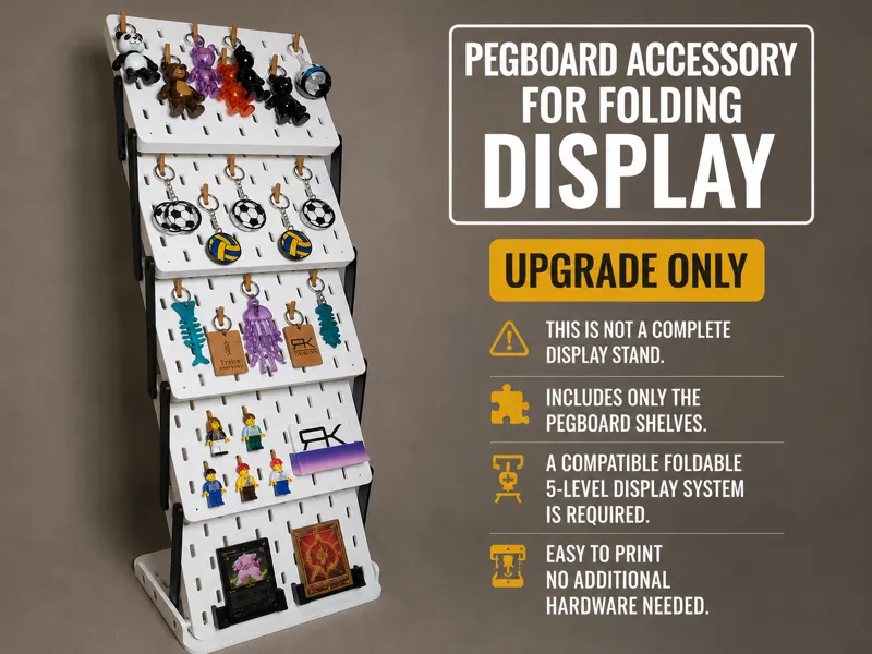 Pegboard Upgrade for Folding Display (Accessory)