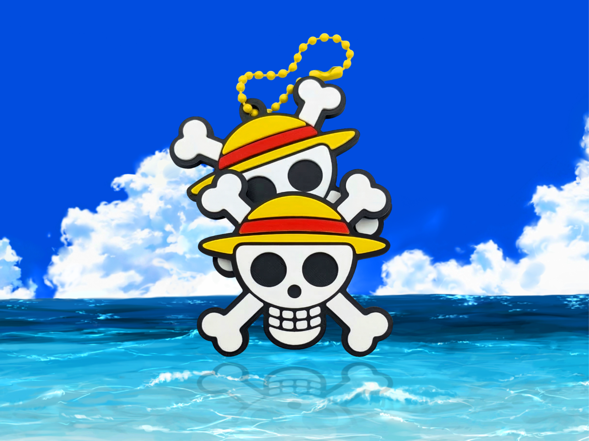 Onepiece - Mugiwara Jolly Roger Keychain & Magnet