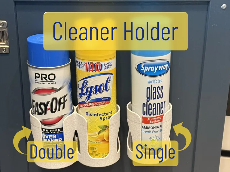 Spray Cleaner Holders| Kitchen Cabinet Doors| Wall