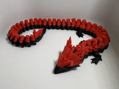 articulated crystal dragon