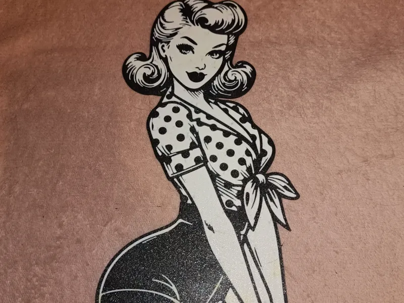 Girl retro art