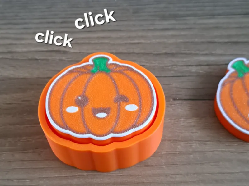 Cute Halloween Pumpkin fidget clicker toy