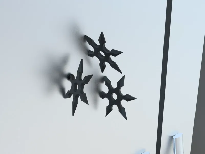 Shuriken Ninja Fridge Magnet