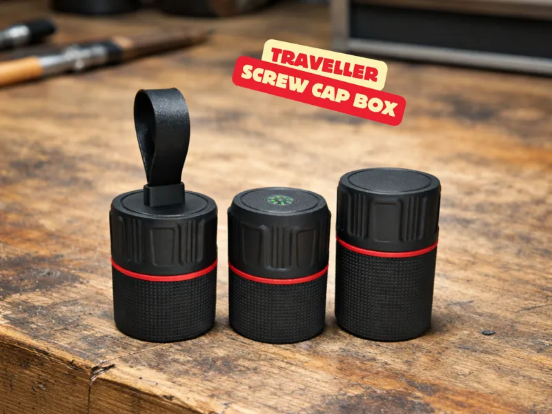 TRAVELLER SCREW CAP BOX – MODULAR STACKABL STORAGE