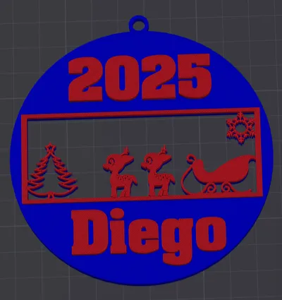 Personalized Bambi Christmas Ball