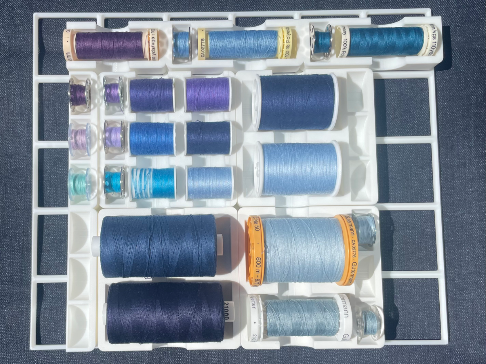 Gridfinity Sewing Thread Organizers
