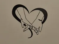 Décoration murale cœur d'amoureux — photo 2