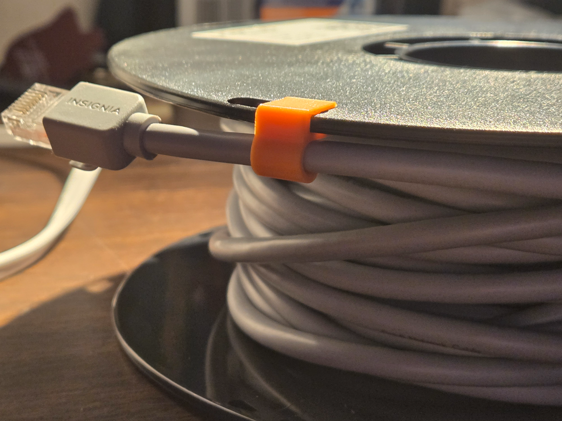 Filament Spool Clips for Ethernet
