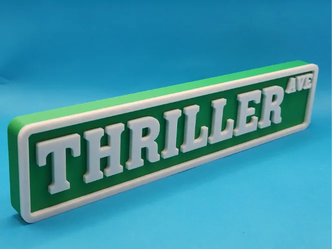 Thriller Street sign
