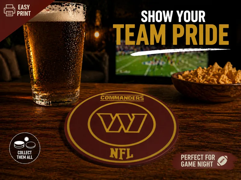 Washington Commanders coaster nfl