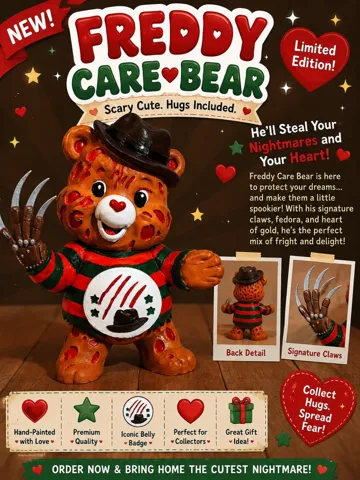 Modelo para impresión 3D: Freddy scary bear — vista de referencia 2